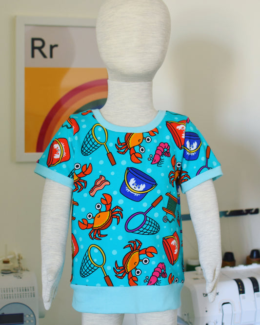 ‘Grow with Me’ Short Sleeved Top - Crabbing