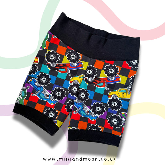 ‘Grow with Me’ Shorts - Monster Trucks