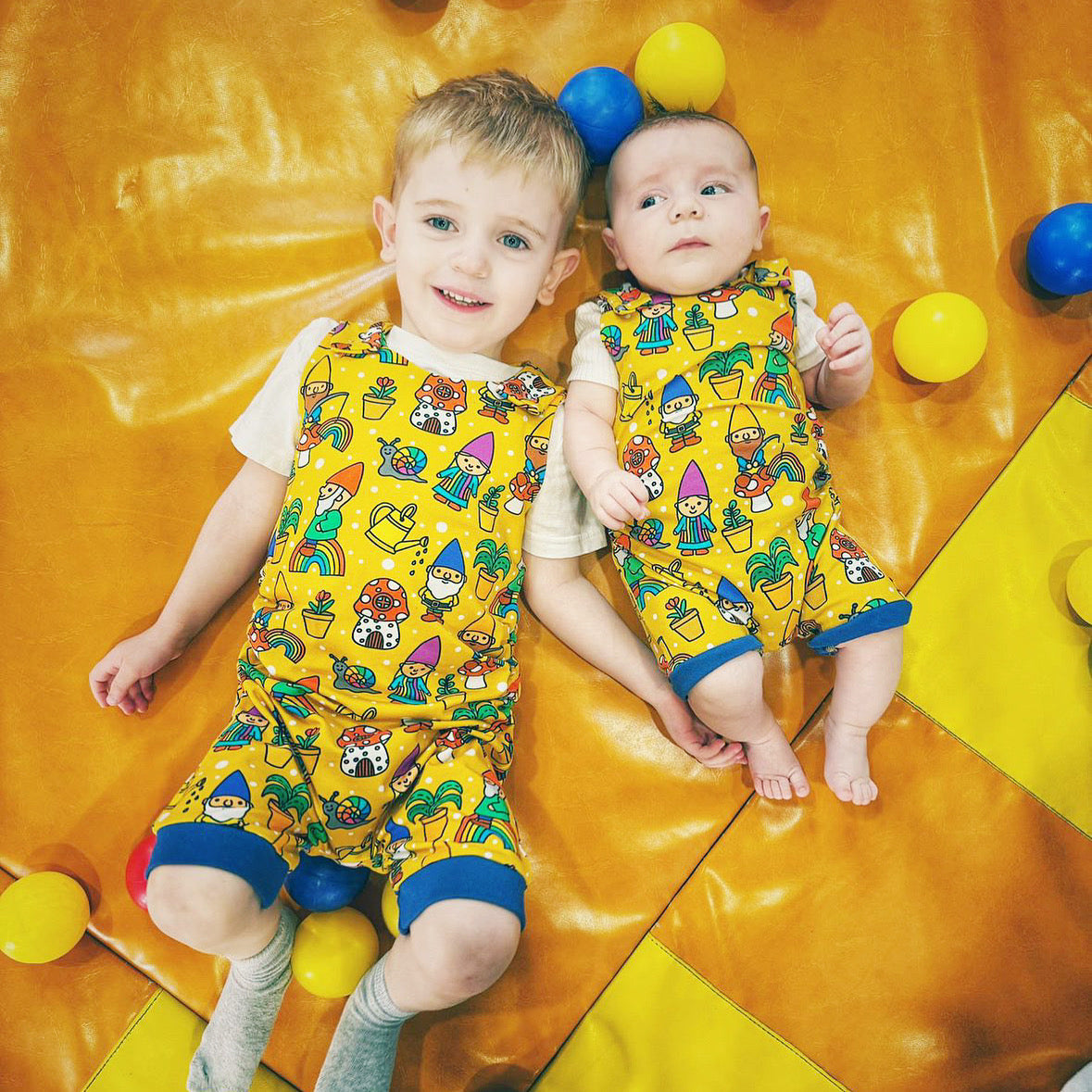 ‘Grow with Me’ Shortie Dungarees