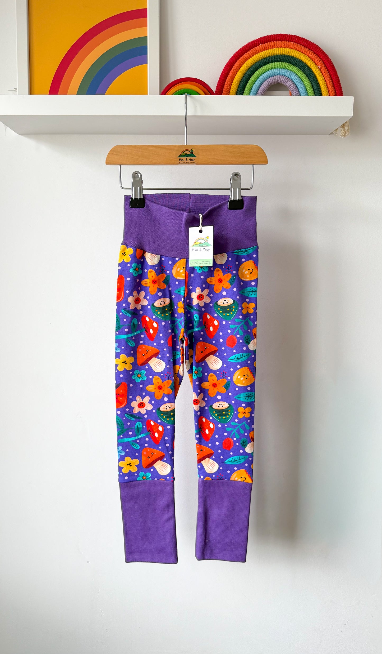 ‘Grow with Me’ Leggings - Happy Fungi